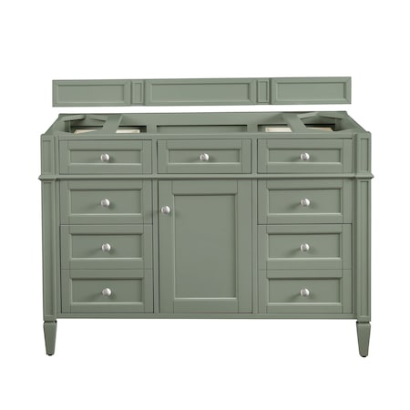 James Martin Vanities Brittany 48in Single Vanity Cabinet, Smokey Celadon 650-V48-M-SC